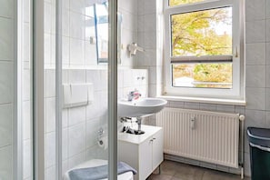 Shower, hair dryer