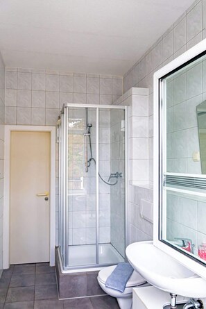 Shower, hair dryer
