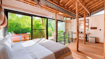 Cabaña Deluxe, hidromasaje, vista al jardín | Ropa de cama de alta calidad, wifi gratis y ropa de cama