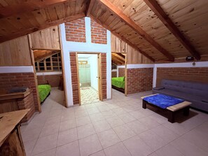 Cabane Familiale, patio, vue montagne