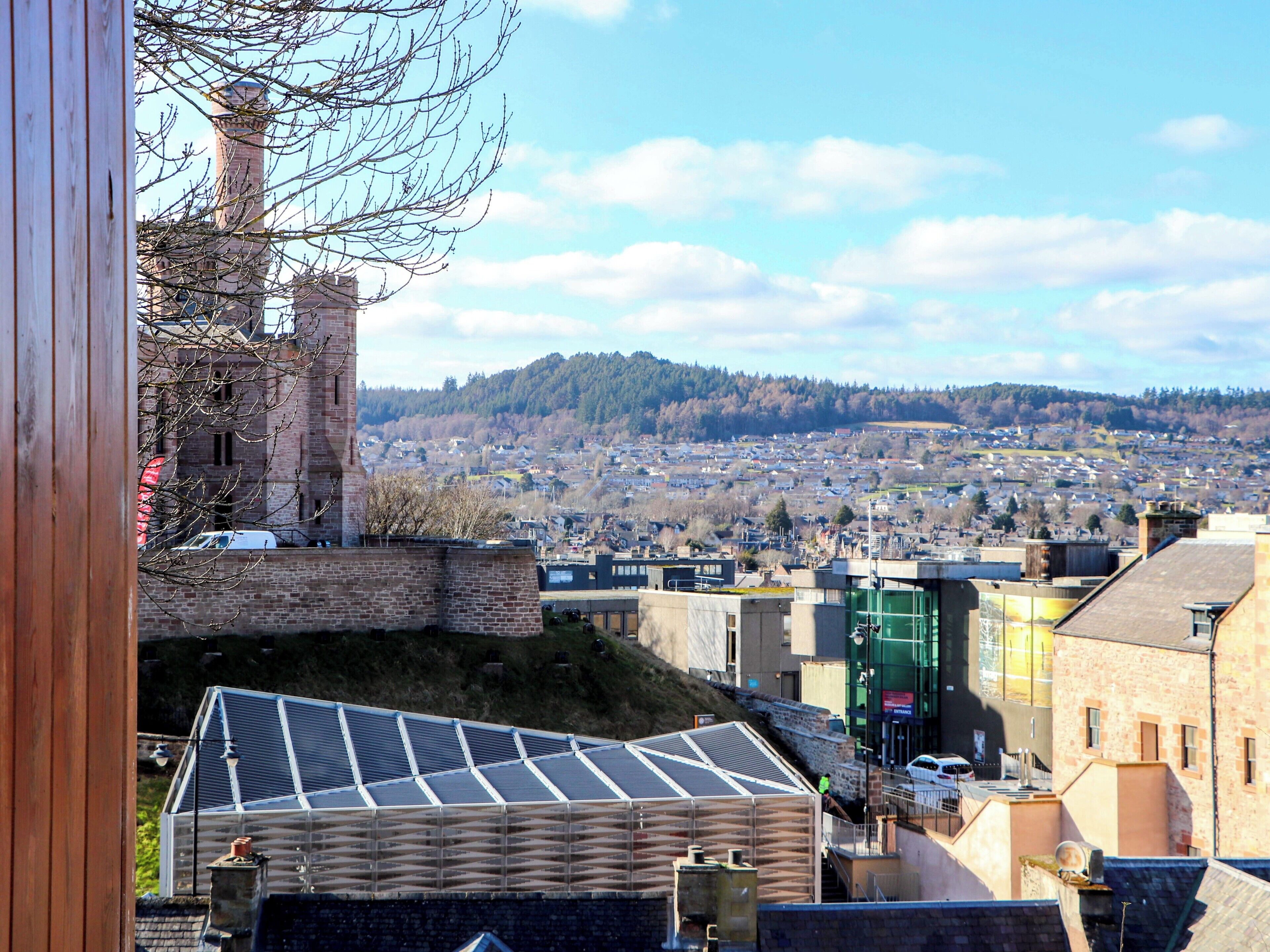 Blick von der Unterkunft
