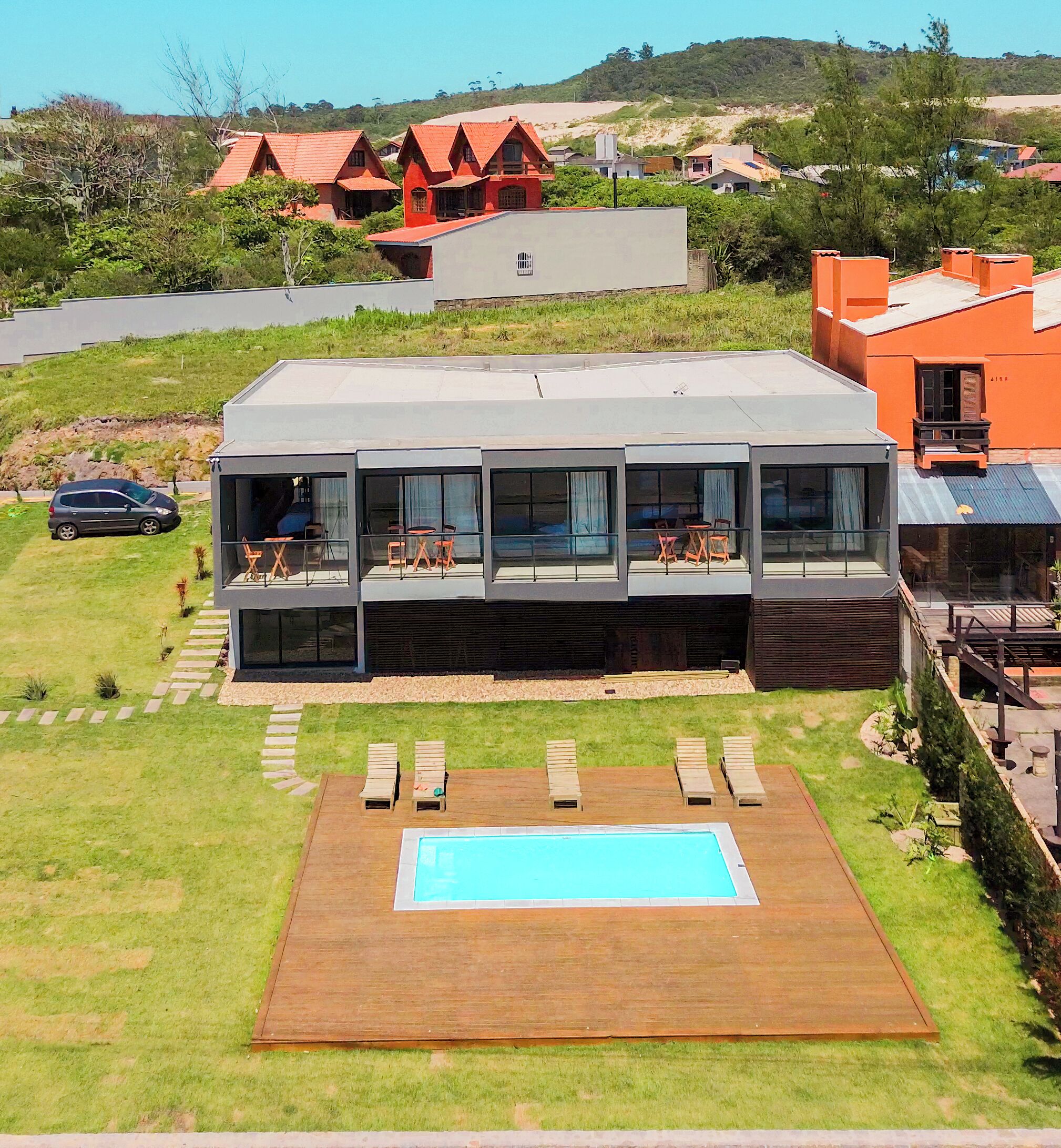 Fassade der Unterkunft