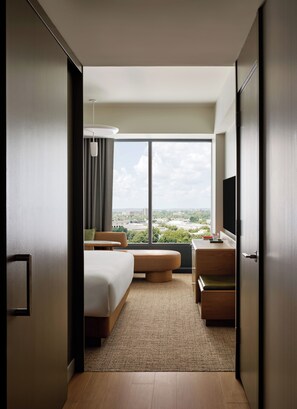 Premium bedding, blackout drapes, iron/ironing board, free WiFi