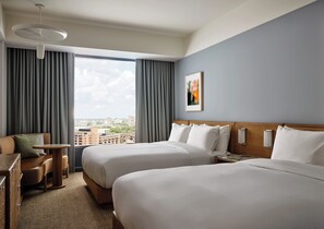 Premium bedding, blackout drapes, iron/ironing board, free WiFi