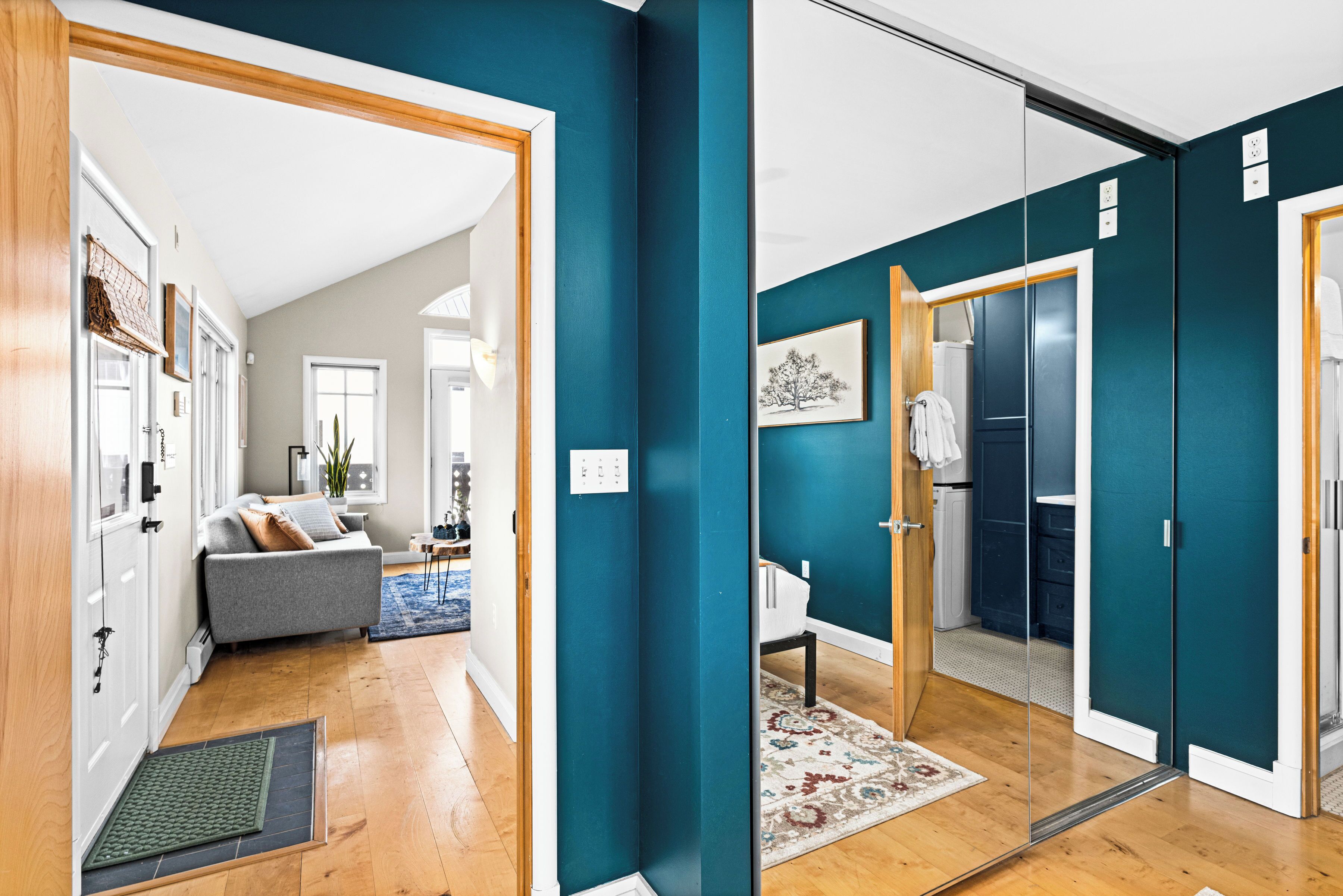 Premium bedding, down duvets, individually decorated