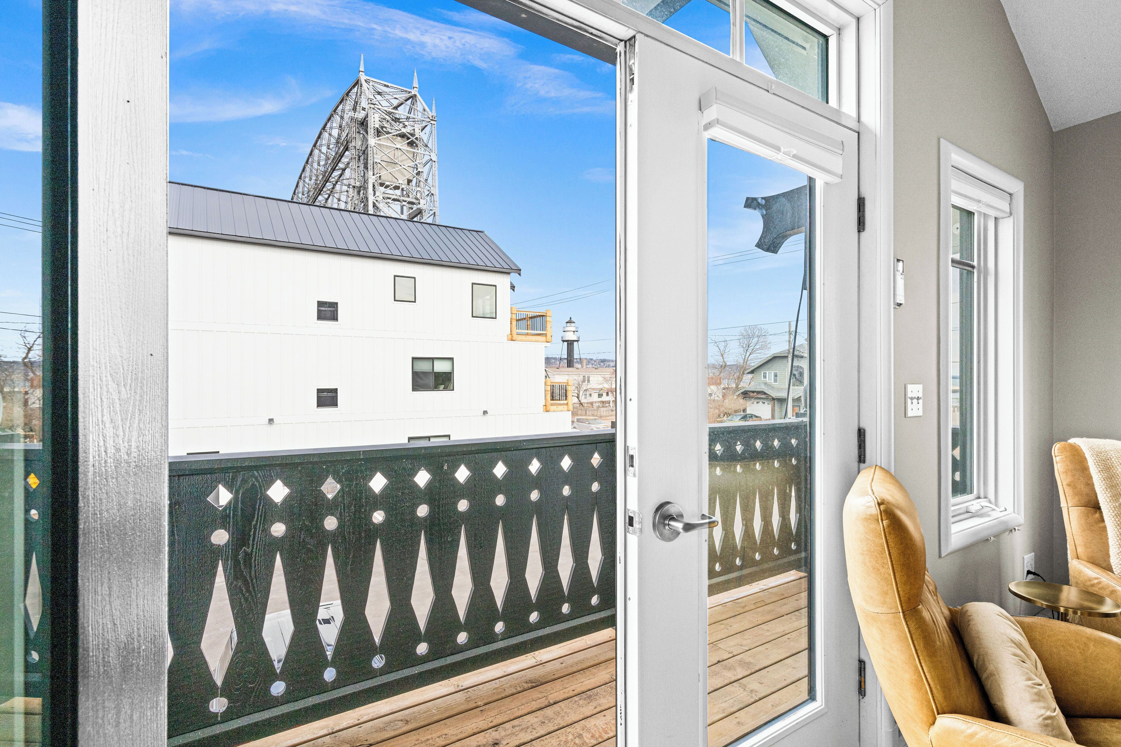 Departamento Premium, 1 cama King size y sofá cama, balcón | Balcón