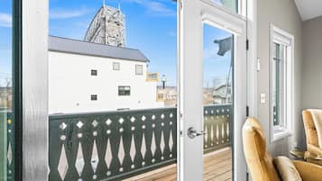 Departamento Premium, 1 cama King size y sofá cama, balcón | Balcón