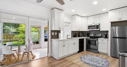 Bungalow Boho con Estacionamiento, Wi-Fi, Lavadora y Secadora, Aceptan Mascotas