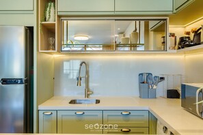 Apartemen Basic | Dapur pribadi | Peralatan masak/sendok-piring