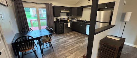 Microwave, oven, stovetop, dishwasher