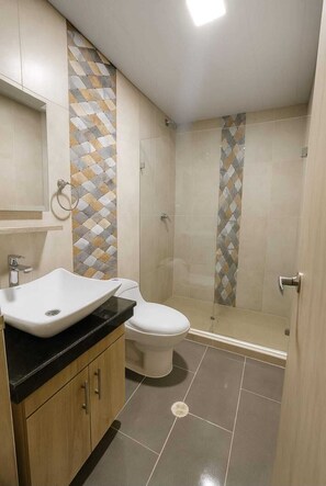 Towels, soap, toilet paper