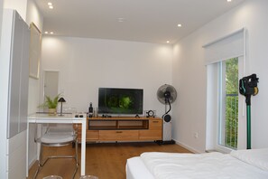 1 Schlafzimmer, Reisekinderbett, kostenloses WLAN, Bettwäsche