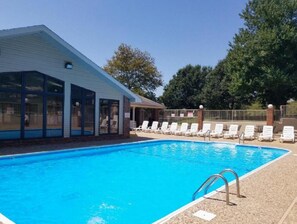 Indoor pool, a heated pool