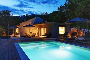 A heated pool