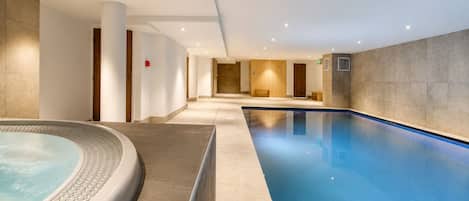 Indoor pool, a heated pool