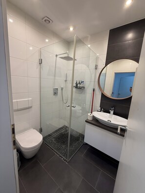 Towels, soap, toilet paper