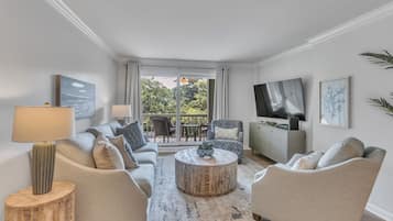 Villa, Multiple Beds, Balcony, Garden View (883 Ketch Court) | Living area | 50-inch flat-screen TV with digital channels