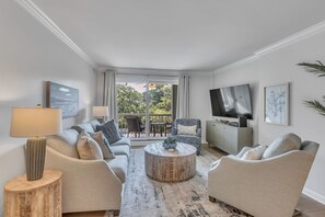 Villa, Multiple Beds, Balcony, Garden View (883 Ketch Court) | Living area | 50-inch flat-screen TV with digital channels