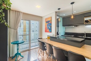 Basic Apartment | Private kitchen - VAC - Beachfront Condo in Itajuba Beach (Barra Velha)