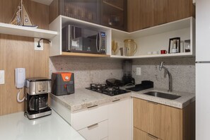 Comfort Apartment | Private kitchen - Mar de Campas (Tamandaré)