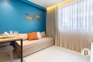 Exclusive Apartment | Living area | 55-inch Smart TV with digital channels, Netflix, pay films - Mar de Campas (Tamandaré)