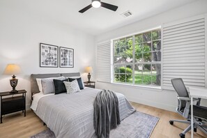 4 bedrooms, desk, iron/ironing board, free WiFi