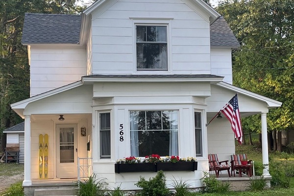 Front of home facing Tunnel of Trees.