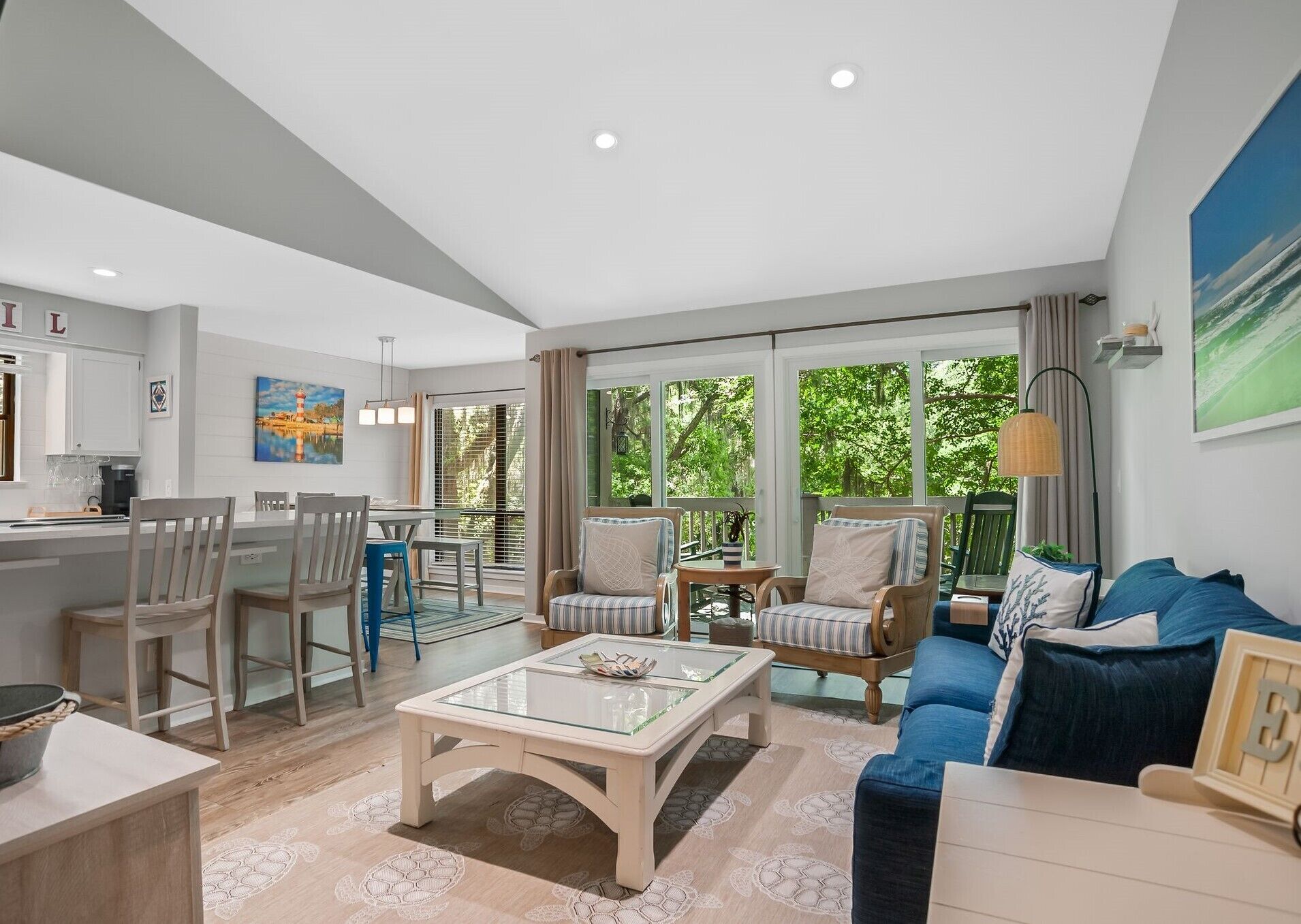 Villa, 1 King Bed, Balcony (2402 Lighthouse Tennis) | Living area | 42-inch flat-screen TV with digital channels