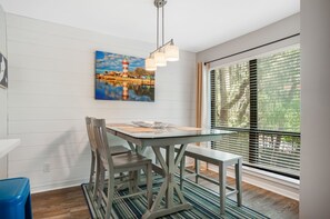 Villa, 1 King Bed, Balcony (2402 Lighthouse Tennis) | Dining - 2402 Lighthouse Tennis at The Sea Pines Resort (Hilton Head Island)