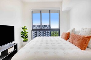 1 Schlafzimmer, Schreibtisch, Bügeleisen/Bügelbrett, WLAN