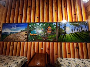 Familien-Ferienhütte, Bergblick