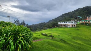 A hillside property with a large building featuring multiple rooms and a small annex. - El Pital  (San Ignacio)