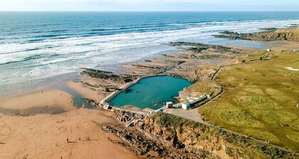The Blue House is a striking contemporary beach house, designed by architect Ian Hogarth who feature