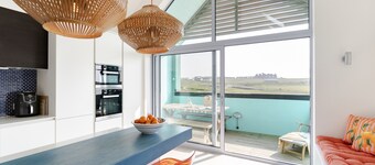 The Blue House is a striking contemporary beach house, designed by architect Ian Hogarth who feature