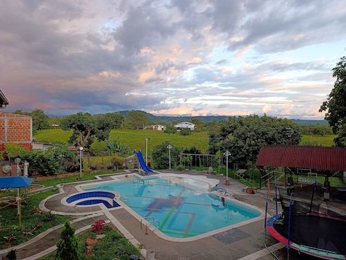 Modern and cozy finca with swimming pool, natural charm.