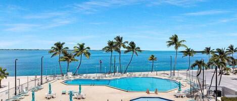 Et oppvarmet basseng