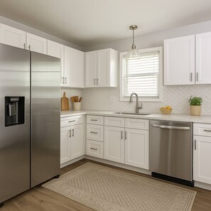 Microwave, oven, stovetop, dishwasher