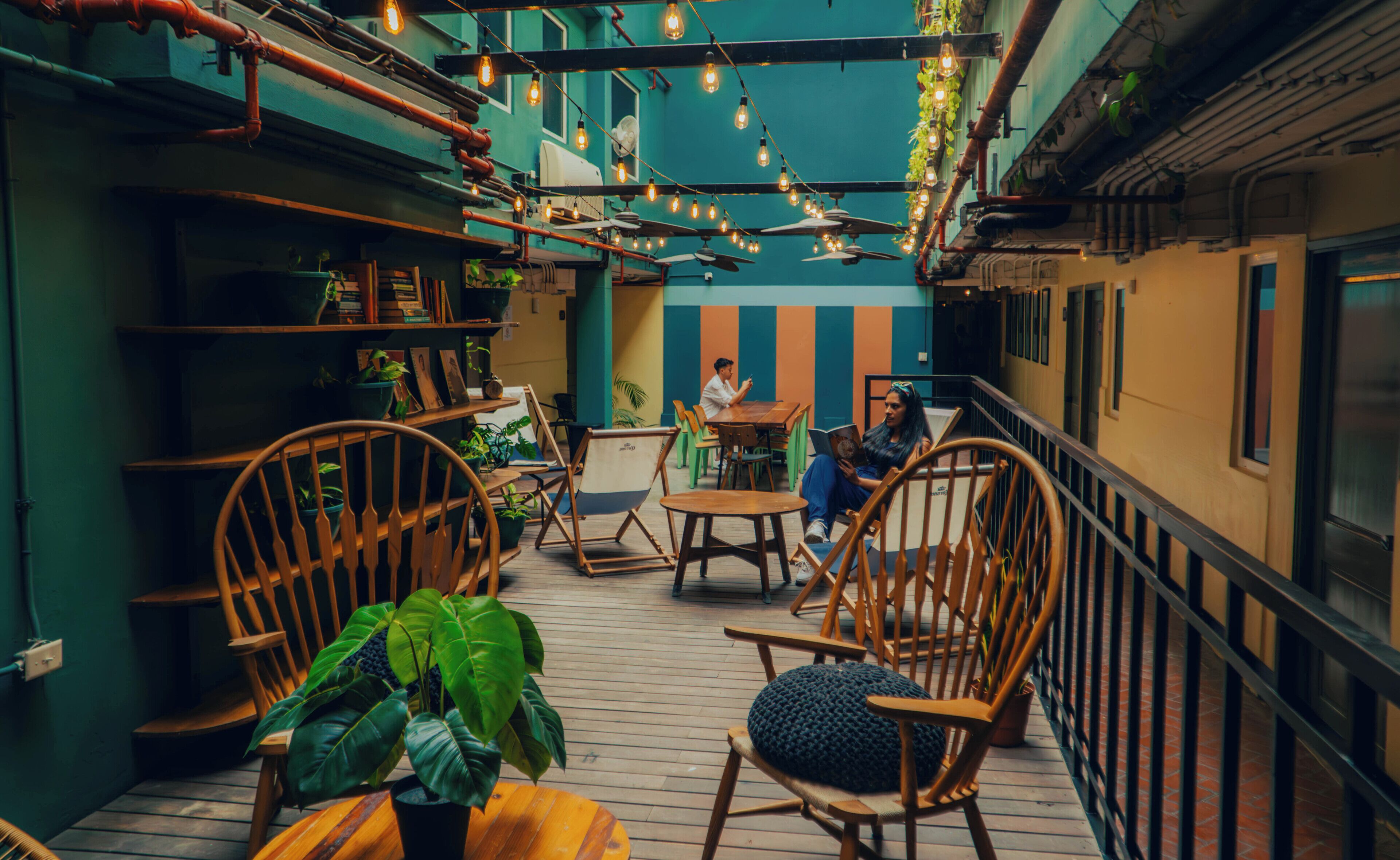 Sitteområde i lobbyen