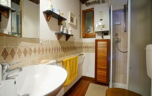 Shower, hair dryer