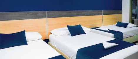 Kamar Keluarga, balkon | Seprai premium, Wi-Fi gratis, dan seprai linen