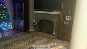 TV connectée, cheminée