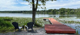 Serene Lakefront Retreat with Dock, Near Saratoga Racetrack