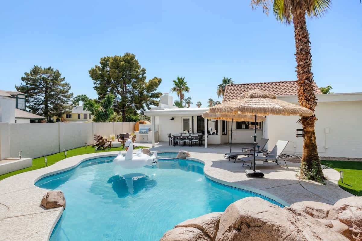A heated pool