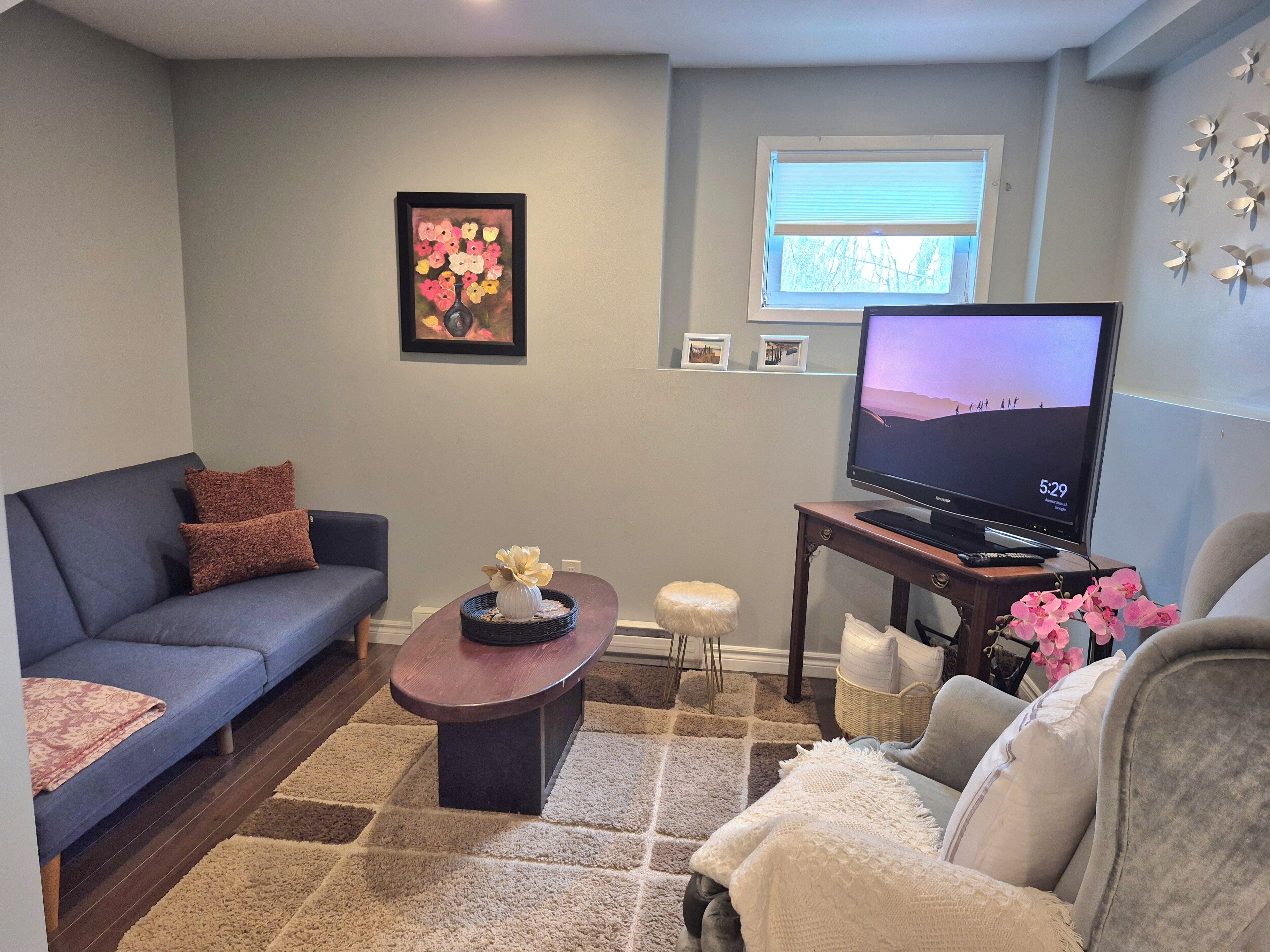 TV connectée, cheminée