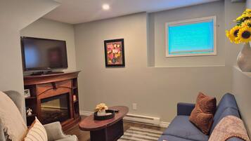 TV connectée, cheminée