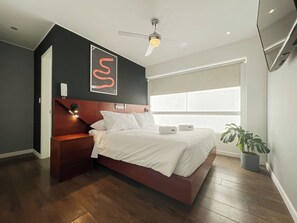 1 bedroom, iron/ironing board, travel crib, free WiFi