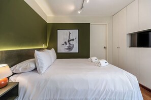1 makuuhuone, silitysrauta/-lauta, vauvan matkasänky, ilmainen Wi-Fi