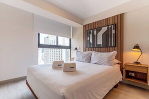 2 bedrooms, desk, iron/ironing board, travel crib