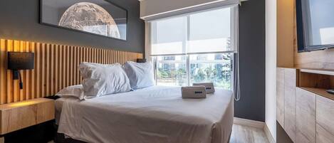 1 bedroom, iron/ironing board, travel crib, WiFi