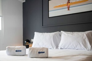 2 habitaciones, tabla de planchar con plancha, cuna de viaje y wifi 